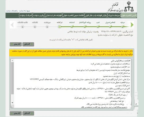 درج شرکت نامه ای